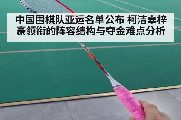 中国围棋队亚运名单公布 柯洁辜梓豪领衔的阵容结构与夺金难点分析